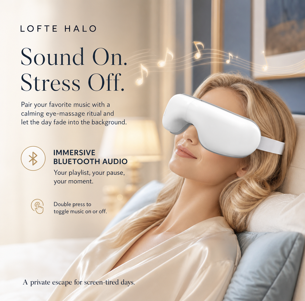 LOFTE Halo immersive audio eye massager