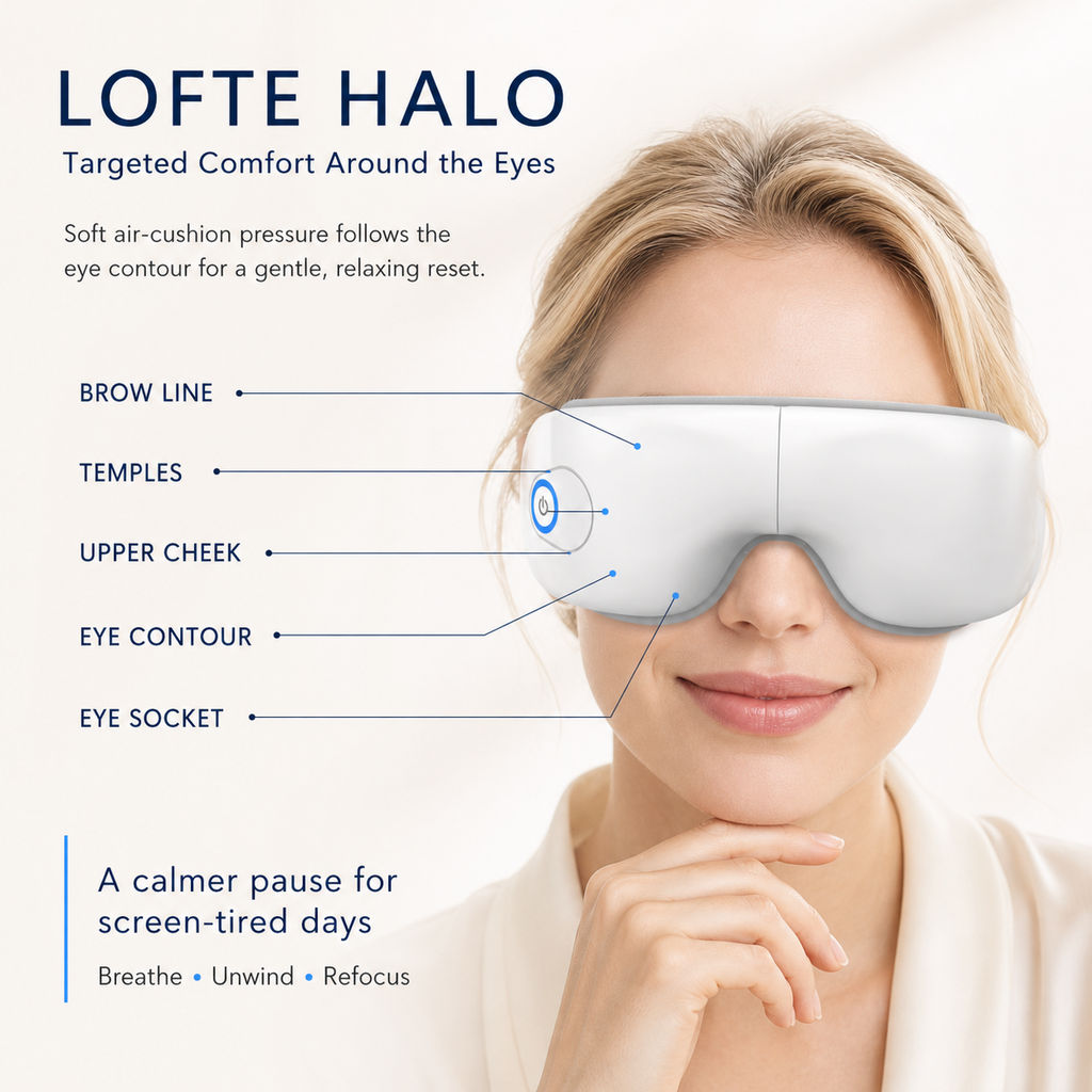 LOFTE Halo targeted eye comfort
